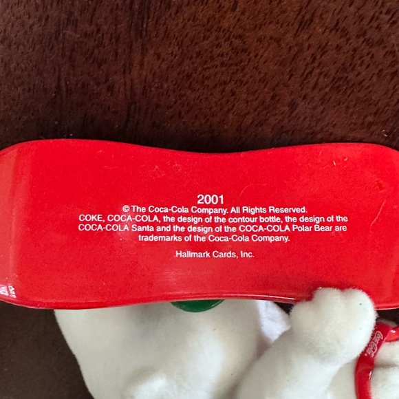 3 Vintage Coca-Cola Coke Christmas Ornaments Polar Bear Snowboard - Picture 8 of 11